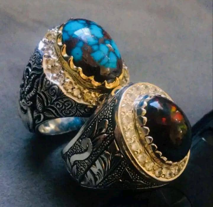 This magical ring is said to grant the wearer immense power and protection. It's made of pure gold alloy with a gemstone.