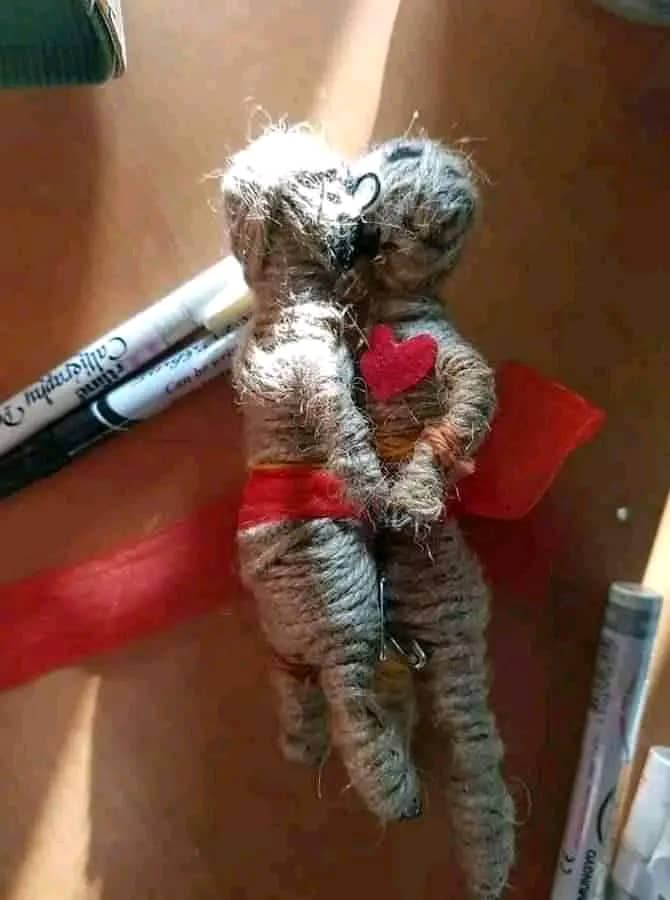 This is a handmade voodoo doll that can be used to make your loved one to be under your control, and more